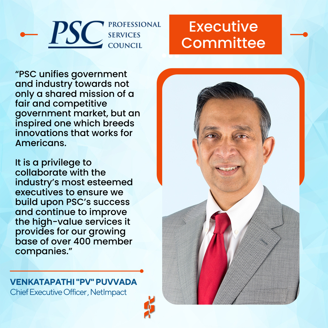NetImpact CEO Venkatapathi “PV” Puvvada Named to Professional Services Council Executive Committee